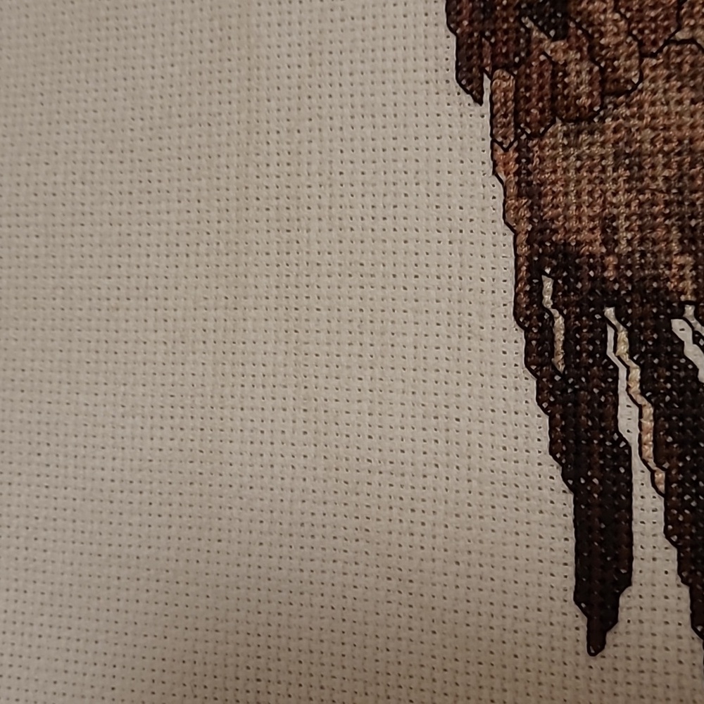 Vintage Flying Eagle Finished Cross Stitch Sampler - Picture 14 of 15